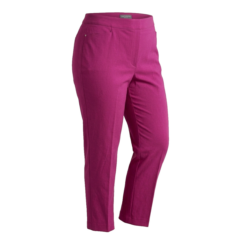Worthington 1X Plus Size Millennium Stretch Pants | High Rise Pull On Career